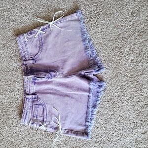 Light purple side tie shorts - brand new